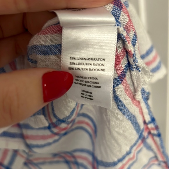 Rails Linen Blend Whitney Plaid Top - Picture 5 of 5